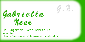 gabriella neer business card